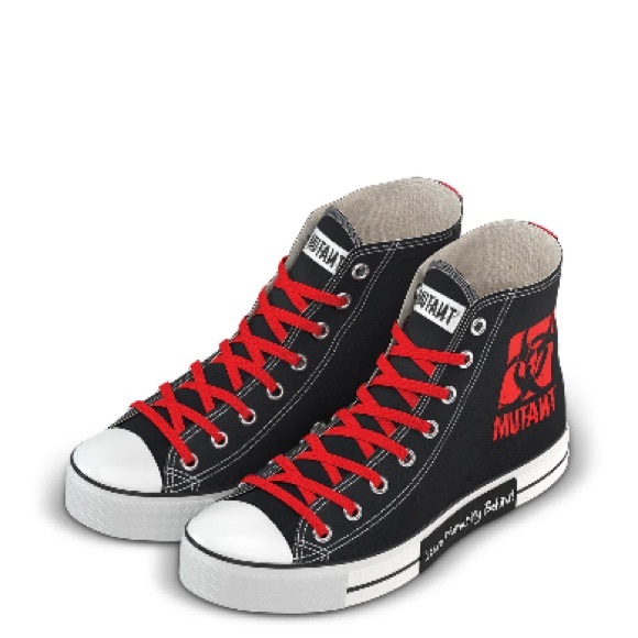 Mutant High-Top Sneakers with Red Accents (NIB) - Picture 7 of 12